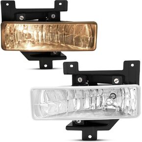 HECASA Pair Fog Light w/Bulb Compatible with 1997 1998 Ford F150 F250 Expedition Pickup Truck Replacement for FO2592114 FO2593114 Front Bumper Fog Lamp Clear Lens Driver&Passenger Side 2 Pcs in Saudi Arabia