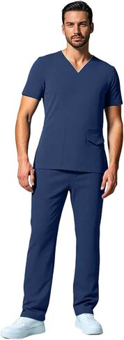 DEEYOTA Medical Scrubs for Men,Scrubs for Men Set,Highly Elastic and Breathable,Moisture Wicking and Quick Drying in Kuwait