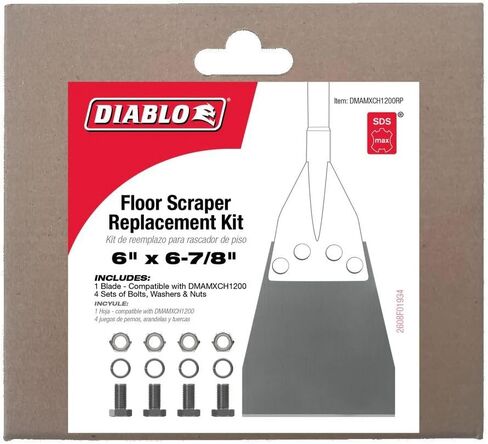Diablo SDS -MAX ROND DRIVER مع جسم فولاذي للتربة أو الصلبة الصلبة - الطول 10 بوصة ، إزميل مسطح - DMAMXCH1040 in Kuwait