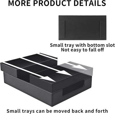 4 Pack Leather Office Supplies/Desk Organizer for Letter Paper Tray,Sticky Note Holder,Pen Cup,Stackable Small Letter Mail Sorter Tray,Workspace Decor for Women Men (Brown, 4-piece set) in Saudi Arabia