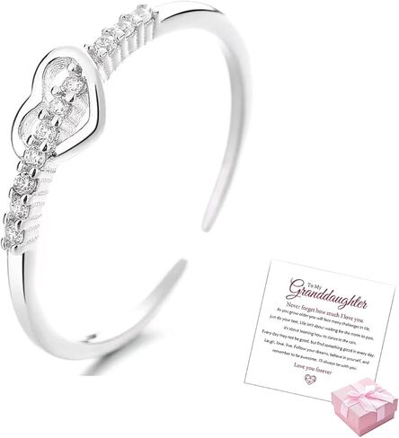 Chevvy Grandma & Grannaugh Infinity Ring - sterling Silver Cubic Zirconia in Kuwait