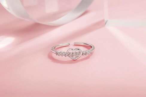Chevvy Grandma & Grannaugh Infinity Ring - sterling Silver Cubic Zirconia in Kuwait