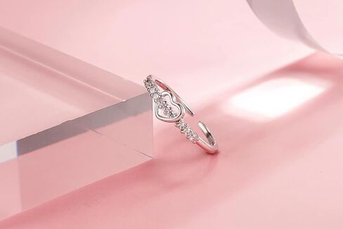 Chevvy Grandma & Grannaugh Infinity Ring - sterling Silver Cubic Zirconia in Kuwait