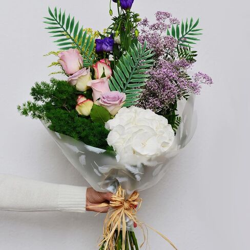 10 Pcs Artificial Palm Leaves, Small Green Fake Palm Leaf with Stems, Fake Leaves, Leaves Decor for Party Decoration, Wedding, Restaurants, Homes, Offices, Balconies in Kuwait