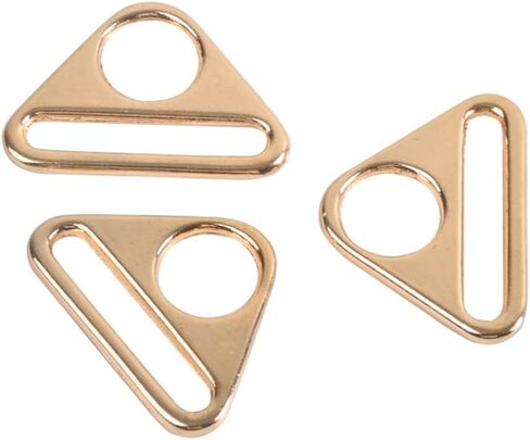 1.5inch Triangle Buckle Adjuster D Ring Purse Bag Strap Loop Bag Hardware Accessories for Making Handbag Backpack Luggage 6pcs (Bronze) in Saudi Arabia