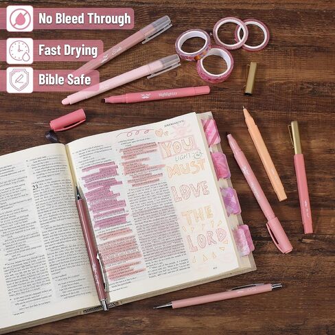 Mr. Pen- Bible Journaling Kit for Women, Ocean Breeze, Bible Highlighters and Pens No Bleed, Bible Journaling Supplies, Bible Study Kit, Bible Journaling Kit for Gift, Bible Study Tools in Saudi Arabia