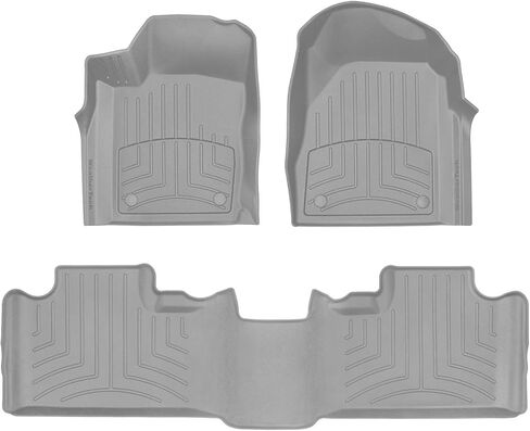 Weathertech Floorliner HP Custom Fit Floor Mats for Dodge Durango ، Jeep Grand Cherokee - 1st & 2nd row (449301IM -443242IM) ، Black in Kuwait