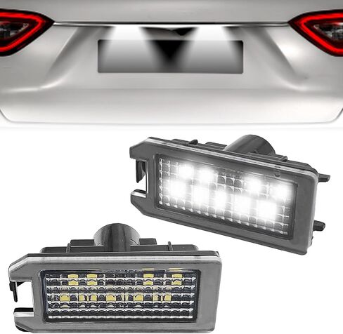 2PCS LED لوحة LED LIDAL LIGHT TAG TAGERBLY متوافقة مع Maserati Levante ، JP Compass Grand Cherokee Patriot ، Fiat 500 ، Dodge Viper 2013-2019 ، 6000K ، 18 SMD White LED in Saudi Arabia