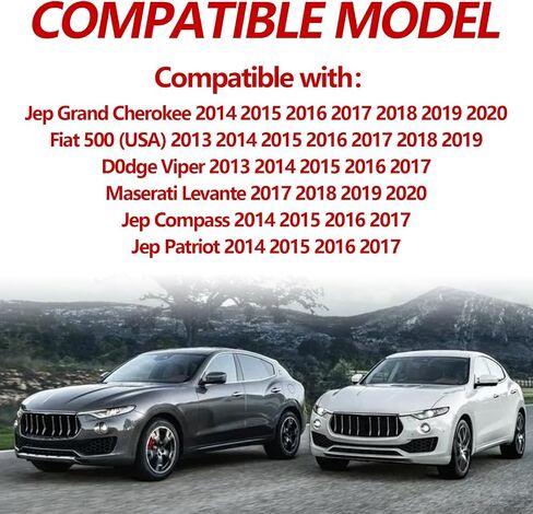 2PCS LED لوحة LED LIDAL LIGHT TAG TAGERBLY متوافقة مع Maserati Levante ، JP Compass Grand Cherokee Patriot ، Fiat 500 ، Dodge Viper 2013-2019 ، 6000K ، 18 SMD White LED in Saudi Arabia