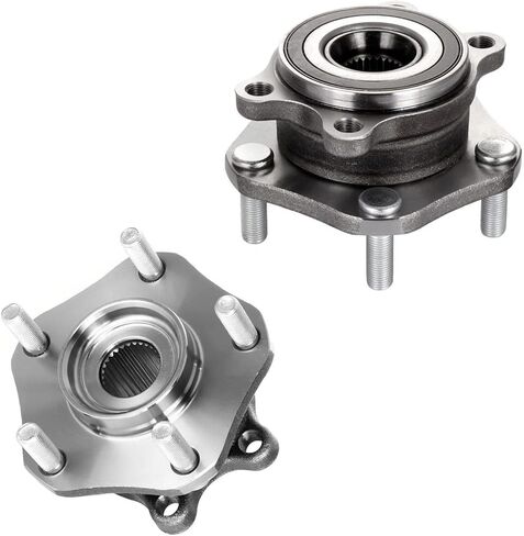 Detroit Axle - Front Wheel Bearing Hubs Kit for 2014-2020 Nissan Rogue 2017-2018 Qashqai 2017-2022 Rogue Sport, 2 Wheel Bearing Hubs Assembly 2 Sway Bars Replacement in Saudi Arabia