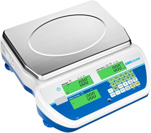 آدم معدات آدم سويفت برايف الحوسبة مقاييس البيع بالتجزئة لمحلات MOM & POP ، DELIS ، أسواق المزارعين ، وضع الأسعار حسب الوزن NTEP CANADE CANADE ، SWZ 60DPA W/BALIR in Kuwait