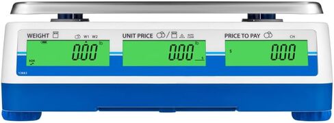 آدم معدات آدم سويفت برايف الحوسبة مقاييس البيع بالتجزئة لمحلات MOM & POP ، DELIS ، أسواق المزارعين ، وضع الأسعار حسب الوزن NTEP CANADE CANADE ، SWZ 60DPA W/BALIR in Kuwait