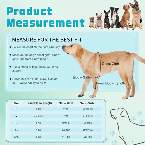 Dog Elbow Protector for Pet Elbow Dysplasia, Shoulder Dislocation - Offers Elbow Support, Dog Recovery Suit Taper Collar Alternative, Helps Wound Healing, Prevents Licking and Biting, XXL in Saudi Arabia