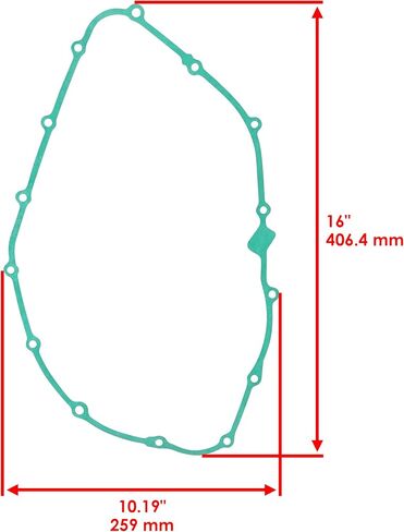 Caltric Clutch Cover Gasket Compatible with Honda Vf700C Vf 700C Magna 700 1984-1987 in Saudi Arabia