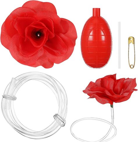 Garneck Water Squirting Flower Water Squirt Corsage Pin - Fun Clown Prank with Short Stem - for and Parties Squirting for Laughter and Joy Ideal for Clowns and in Saudi Arabia