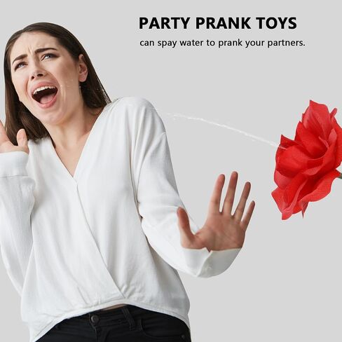 Garneck Water Squirting Flower Water Squirt Corsage Pin - Fun Clown Prank with Short Stem - for and Parties Squirting for Laughter and Joy Ideal for Clowns and in Saudi Arabia