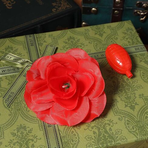 Garneck Water Squirting Flower Water Squirt Corsage Pin - Fun Clown Prank with Short Stem - for and Parties Squirting for Laughter and Joy Ideal for Clowns and in Saudi Arabia