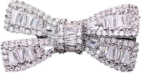 Rhinestone Tiny Bow Brooch Pin for Women Cubic Zirconia Minimalist Ribbon Knot Lapel Pins Cost Clothing Shirt Suit Safety Clip Dainty Accessory Jewelry in Saudi Arabia