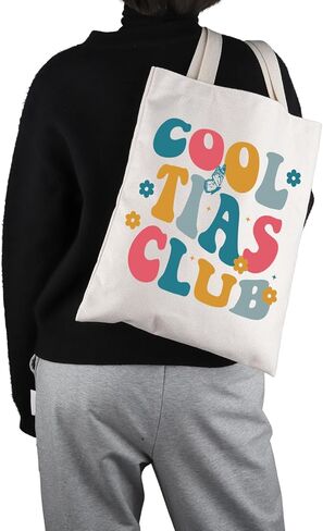 VAMSII Spanish Auntie Gift Cool Tias Club Tote Bag Tia Handbag New Aunt Gift in Saudi Arabia