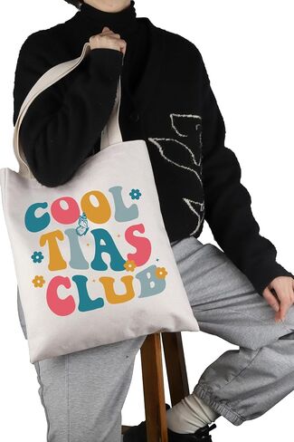 VAMSII Spanish Auntie Gift Cool Tias Club Tote Bag Tia Handbag New Aunt Gift in Saudi Arabia