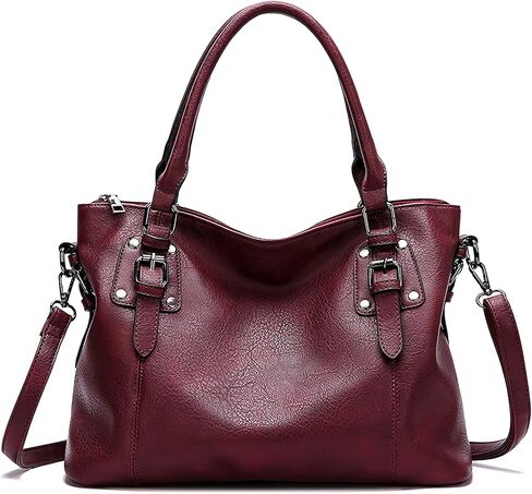 Hobo Tote Bag for Women Large Vegan Leather Purse with Adjustable Shoulder Strap in Saudi Arabia
