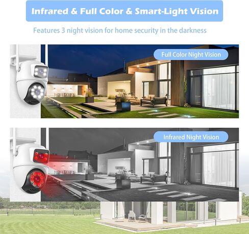 Security Camera Indoor 2K Wi-Fi Smart Home Security Camera/pet Monitor/Baby Monitor,2-Way Audio,SD Card Recording, Surveillance Camera, Motion Detection,Night Vision, Infrared, Siren in Kuwait