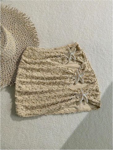 Verdusa Women's Cut Out Starfish Swim Cover Up Skirt Suced Suced Suit Bikini Bottoms in Kuwait