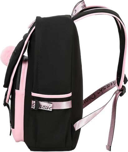 Hey Yoo School Backpacks for Girls Backpack for Teen Girl Bookbag Cute School Backpack for Girls (Pink) in Kuwait