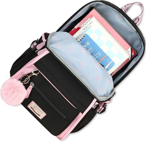 Hey Yoo School Backpacks for Girls Backpack for Teen Girl Bookbag Cute School Backpack for Girls (Pink) in Kuwait