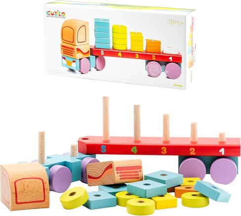 Cubika Cubika-15184Construction 100 Blocks 1 Wooden Building Toy, Multicolor (Levenya 15184) in Kuwait