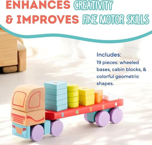 Cubika Cubika-15184Construction 100 Blocks 1 Wooden Building Toy, Multicolor (Levenya 15184) in Kuwait