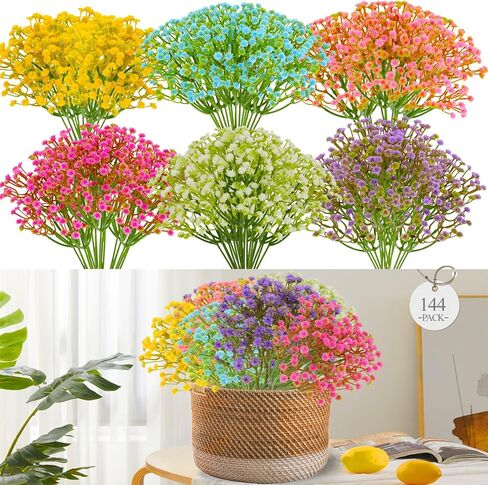 بابيس التنفس الزهور الاصطناعية بابيس بابيس التنفس الزهور بالجملة الاصطناعية ، 36pcs واقعية فو ، الأطفال التنفس التنفس gypsophila bouquet flores الاصطناعي الفقرة in Saudi Arabia
