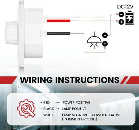 مفتاح Dimmer GZV 12V ، 200 واط PWM تبديل باهت - سطوع قابل للتعديل ليد ، الهالوجين ، الأضواء المتوهجة والشريط - متوافق مع RV ، السيارات ، الشاحنة ، البحرية ، الأسود in Saudi Arabia