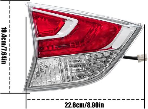 LH Rear Brake Inner Tail Light Assembly Replacement for Nissan Rogue 2014-2016 Tail Light Left Side NI2802103 265554BA1A in Saudi Arabia