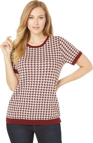 Jessica London Women's Plus Size Fine Gauge Crewneck Shell in Saudi Arabia