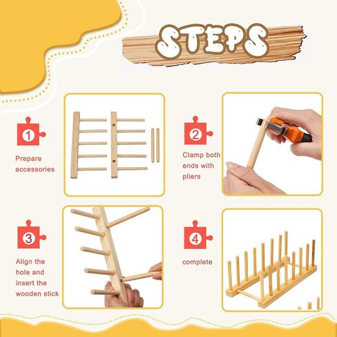 Wooden Puzzle Storage Rack, 2 Pcs Puzzle Organizer Puzzle Holder Rack, Jigsaw Puzzle Storage Rack Organizer Shelf for Adults Craft Collection Lovers in Saudi Arabia
