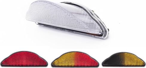Fit For Yamaha 2005-2010 XV1700 Road Star Midnight Warrior; 2002-2010 XV1700 Road Star Warrior; LED Rear Lamp Brake Tail Light+Integrated Turn Signal Indicators (Smoke, Style 1 Flash) in Kuwait