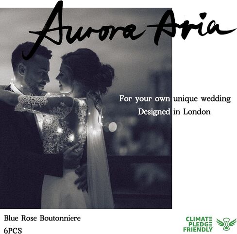 Auroraaria Dusty Rose Boutonniere للرجال ، مجموعة من 6 ، Groom Boutonniere لحفل الزفاف ، الذكرى السنوية ، العودة للوطن ، حفل عشاء رسمي ، ديكور الزفاف ، روز المتربة الاصطناعية in Kuwait