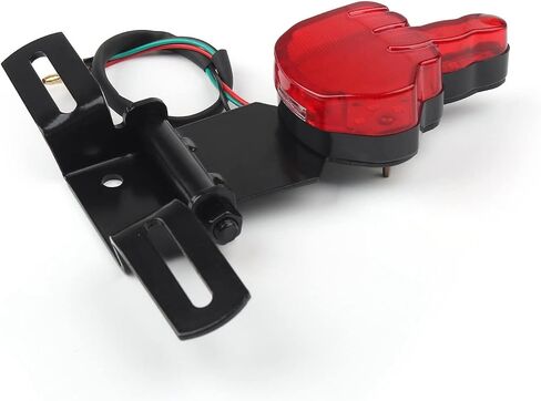 Areyourshop Finger LED Break Tail Light Taillamp w/Plate Brake Tail Light for Car, for Harley for YAMAHA, for HONDA, for SUZUKU, for KAWASAKI Chopper Bobber, Dual Sport Bikes, Motorcycles, Dirt Bikes in Saudi Arabia
