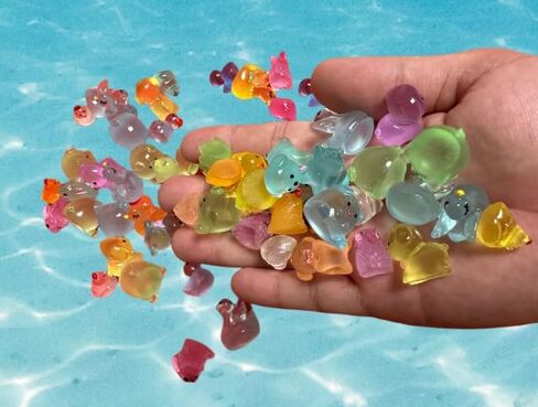 FANIX 20 pcs Luminous Mini Resin Pig,Miniature Pig Glow in The Dark，Landscape DIY Terrarium Home Decor in Saudi Arabia