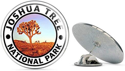 Round Joshua Tree National Park (Hike Travel rv) Metal 0.75" Lapel Hat Pin Tie Tack Pinback in Saudi Arabia