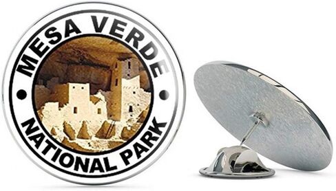 Round Mesa Verde National Park (RV Hike Puebloan Co) Metal 0.75 "Tabel Hat Pin Tie Tack Pinback in Saudi Arabia
