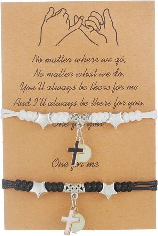 Pinky Promise مسافة مطابقة الأساور المضيئة سحر الحب الحظ Beracelets لأفضل الأصدقاء زوجين عائلة نساء الرجال-سحر in Kuwait