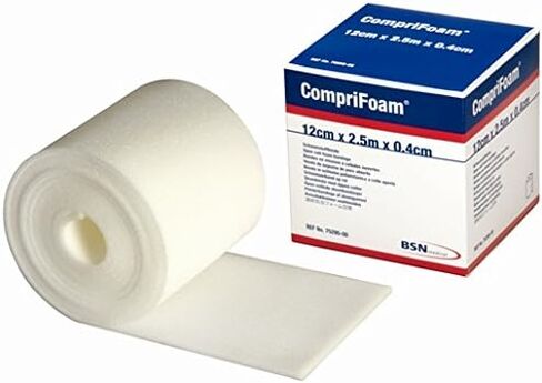 حجم الضمادات comprifoam: 12 سم × 2.5 سم × 0.4 سم اللون: أبيض - كل 1 in Saudi Arabia