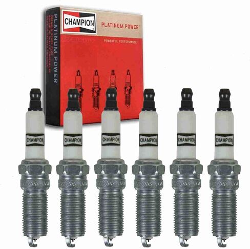 6 pc Champion Platinum Spark Plugs compatible with Lincoln MKX 3.5L 3.7L V6 2007-2018 in Saudi Arabia