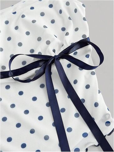 Milumia Women's Polka Dot Tops Cute Square Neck Asymmetrical Hem Tank Top in Saudi Arabia
