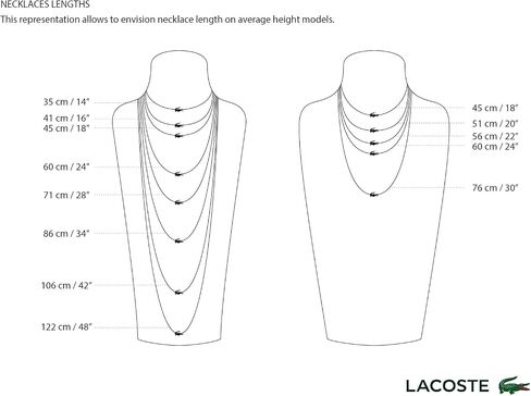 قلادة سلسلة التماسيح Lacoste للرجال والنساء - مجوهرات الفولاذ المقاوم للصدأ ، نمط تمساح قابل للتعديل ، مجموعة مذهلة ، ملحق - هدية له وله. in Saudi Arabia