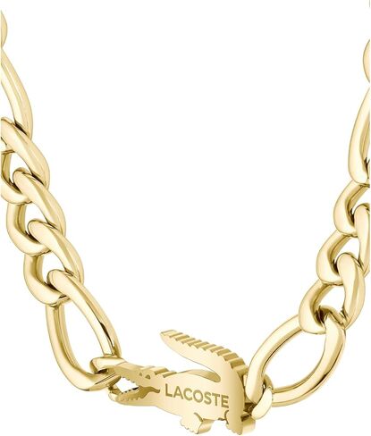 قلادة سلسلة التماسيح Lacoste للرجال والنساء - مجوهرات الفولاذ المقاوم للصدأ ، نمط تمساح قابل للتعديل ، مجموعة مذهلة ، ملحق - هدية له وله. in Kuwait