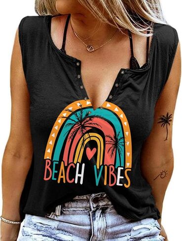 Tank Tops for Women 2025 Country Concert Outfits for Women Cute Summer Sleeveless Tops Graphic Tees T Shirts in Saudi Arabia