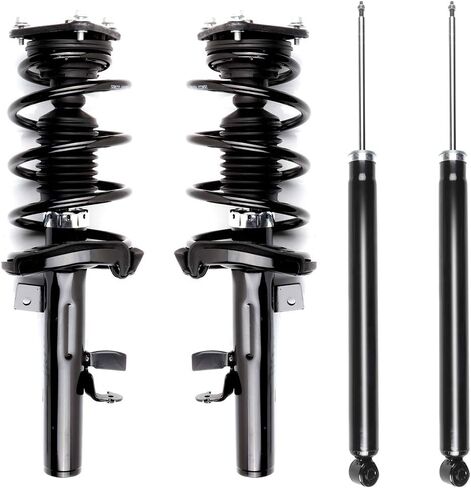 Front and Rear Complete Struts Assembly Shock Absorbers w/Coil Spring Fits 2012-2013 for Ford Focus Replace 172523 349194 (Set of 4) in Saudi Arabia